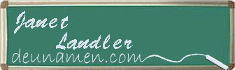Janet Landler Visitenkarte